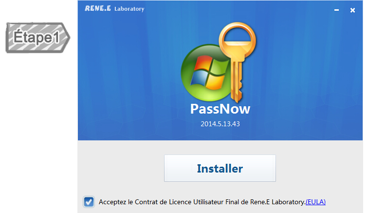 Renee PassNow--logiciel pour trouver un mot de passe oublié Windows