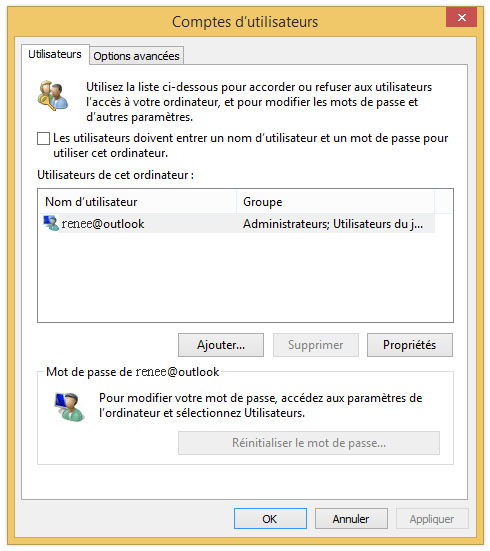 Comment supprimer le mot de passe Windows 8 ?