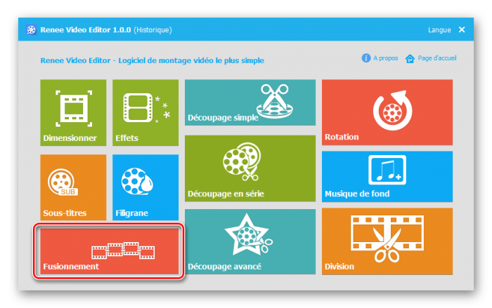 fusionner les videos - step 1