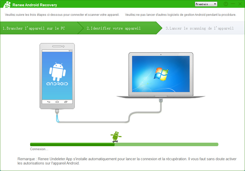 Récupérer les photos sur le mobile Android - Renee Android Recovery