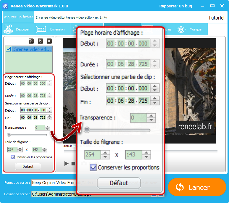 Ajouter l'effet d'image dans image- Renee Video Editor