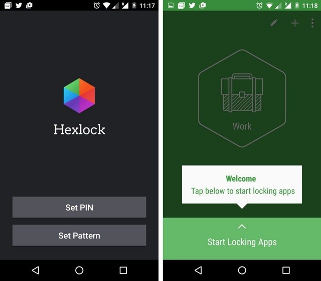 HexLock pour les mobiles Android