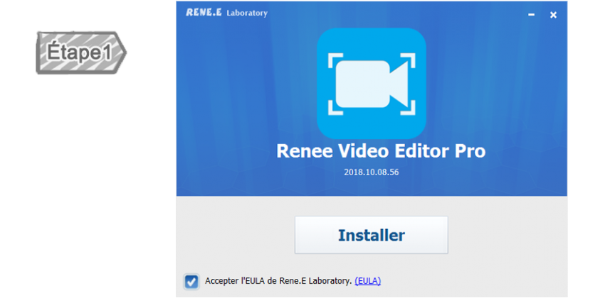 Installer Renee Video Editor Pro