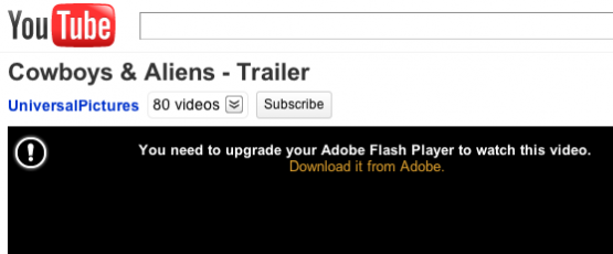 mise à jour Adobe flash player