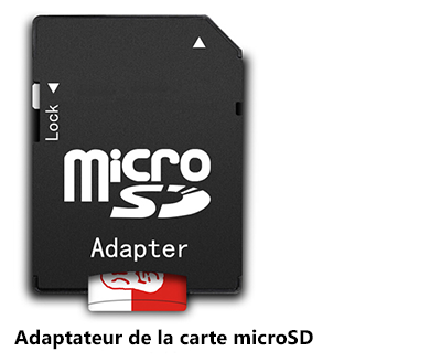 adaptateur de la carte microSD pour connecter la carte microSD au slot SD