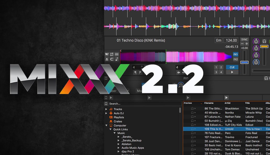 Mixxx pour le mixage audio