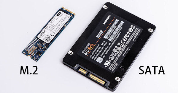 types de SSD SATA et M.2