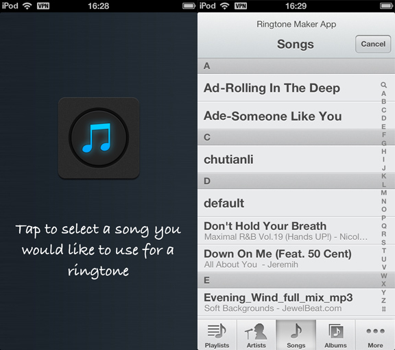 modifier sonnerie avec Free iPhone Ringtone Maker