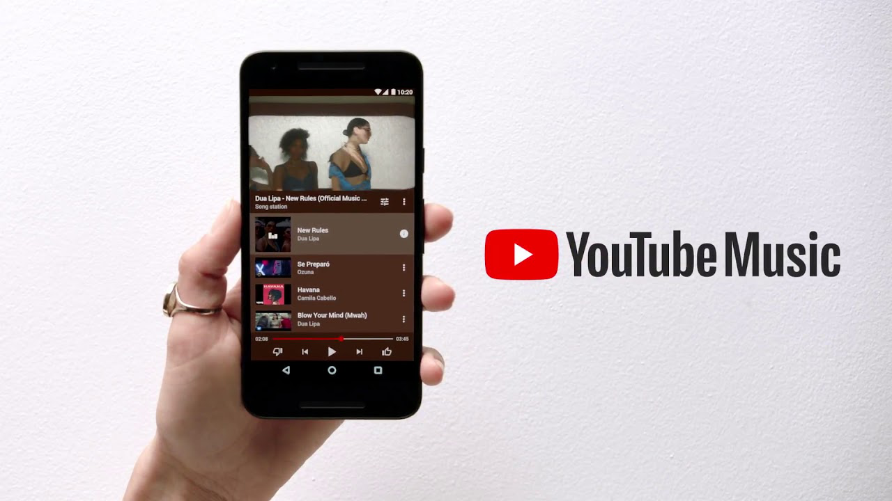 application YouTube Music pour écouter la musique