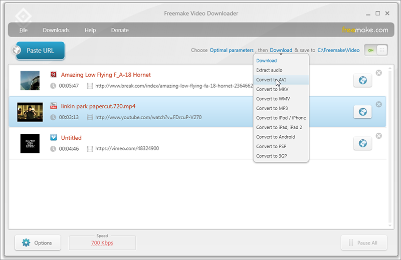 télécharger vidéo youtube avec Freemake YouTube Video Downloader