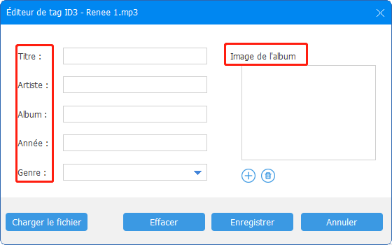 éditer les informations