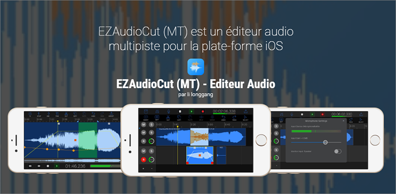 Utiliser EZAudioCut pour gérer la musique sur iPhone