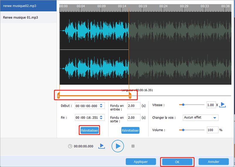 modifier les fichiers audio