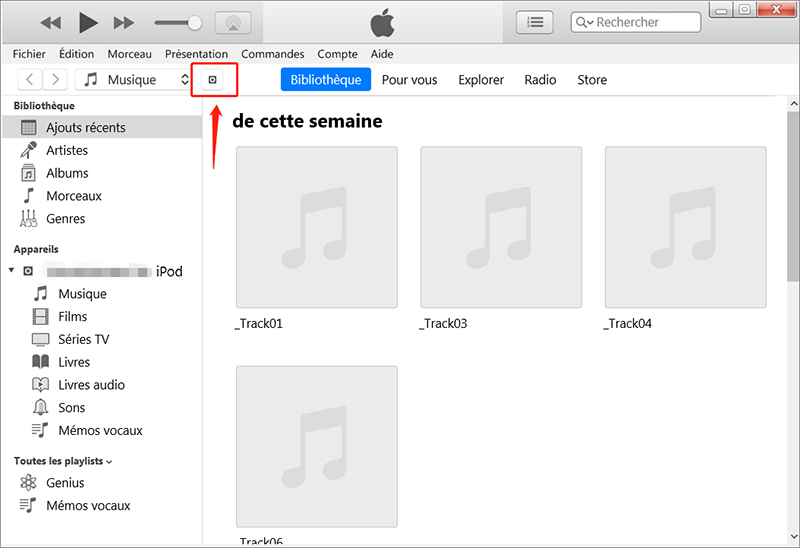 synchroniser la musique sur iPod avec iTues