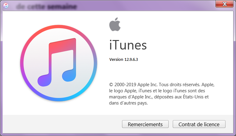 vérifier la version iTunes