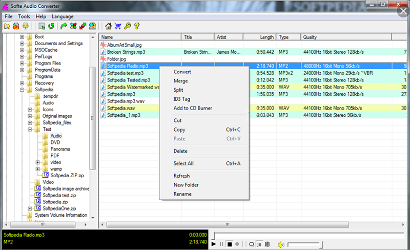 Softe audio converter pour convertir WMA en MP3 non avec Windows Media Player