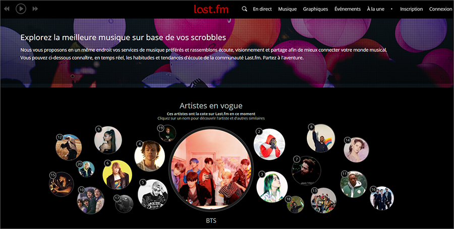 obtenir les sonneries sur le site Last.fm