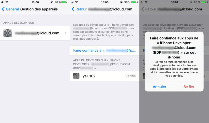 jailbreaker l'appareil iOS