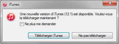 installer la dernière version d'iTunes