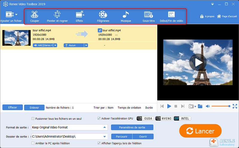 enregistrer l'écran avec un logiciel de capture vidéo Renee Video Editor Pro