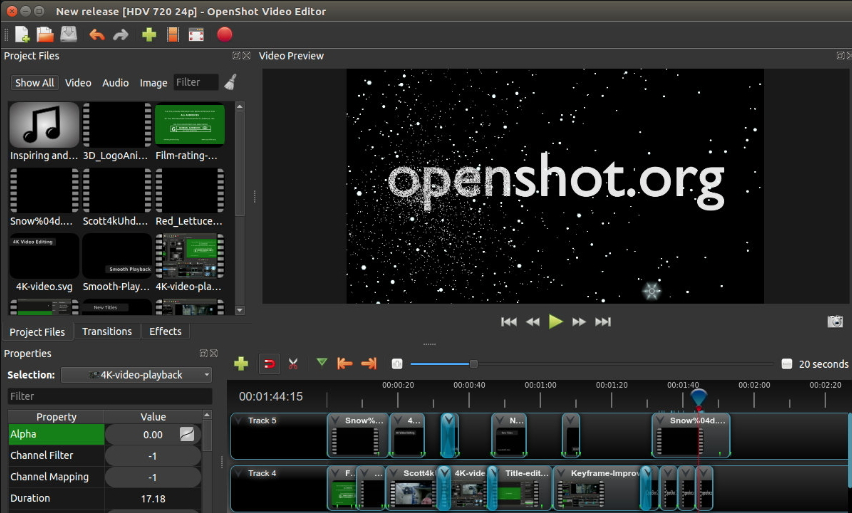 OpenShot est l'un des logiciel fond vert gratuit.