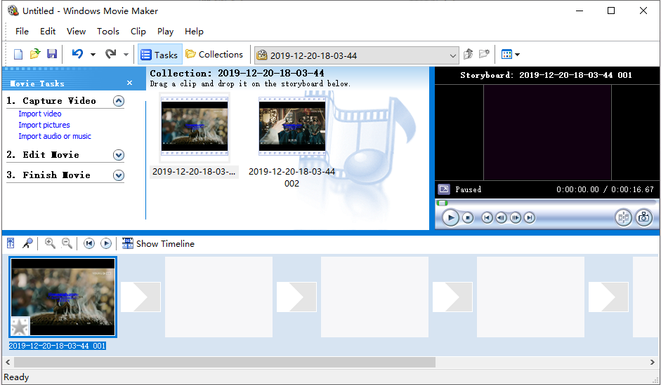 éditer une vidéo avec Windows Movie Maker