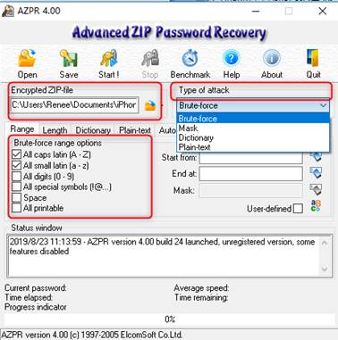 Advanced ZIP Password Recovery