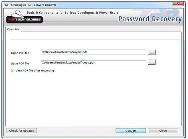 Décrypter avec PDF Password Remover