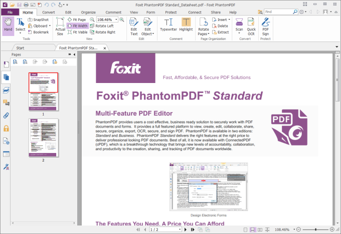 Foxit PDF pour modifier un fichier PDF