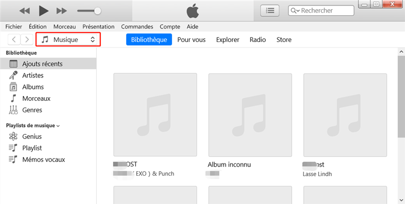 créer une playliste iTunes