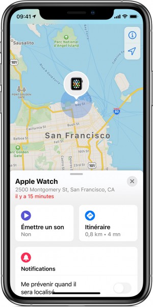 émettre le son sur Apple Watch