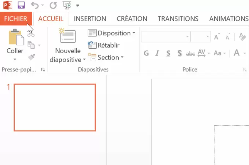 convertir le fichier PPT en MP4 via PowerPoint