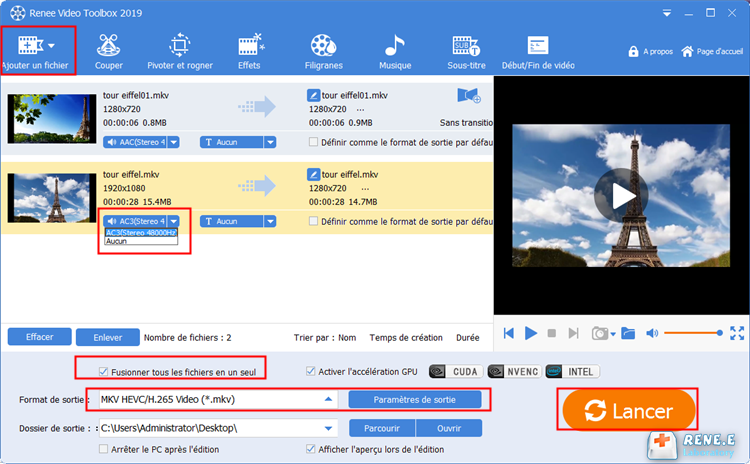 Comment joindre 2 fichiers MKV en les synchronisant ? - Rene.E Laboratory