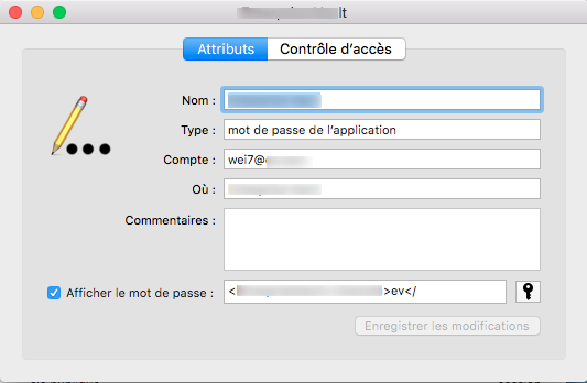 vérifier les trousseaux d'accès sur Mac OS