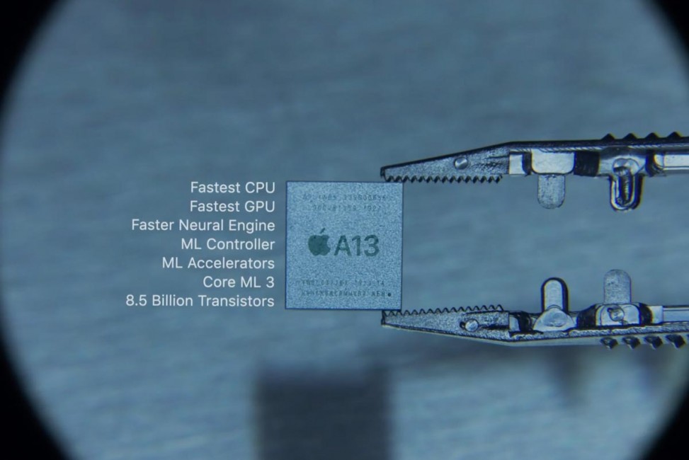 iPhone dispose du CPU de A13 Bionic