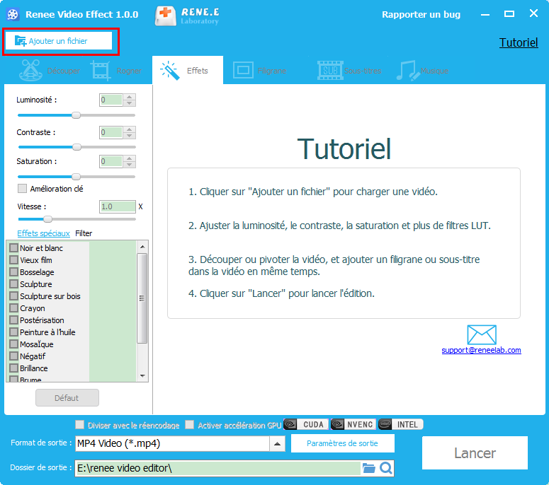 ajouter une vidéo dans Renee Video Editor