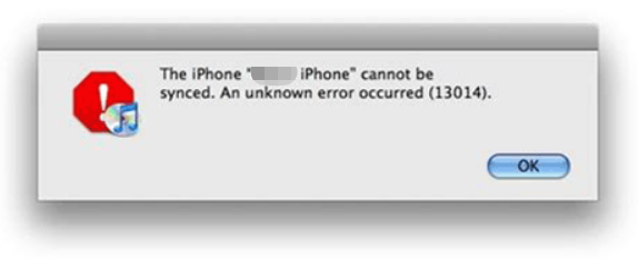 corriger l'erreur iphone 13014 sur iTunes