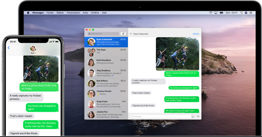 synchroniser les photos iPhone vers Mac via iMessage