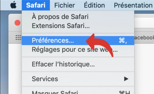 Préférence de Mac OS