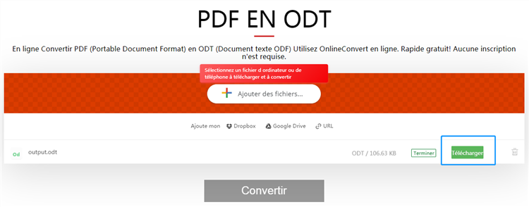 Comment Convertir Le Document Pdf En Odt Renee Laboratory 6067