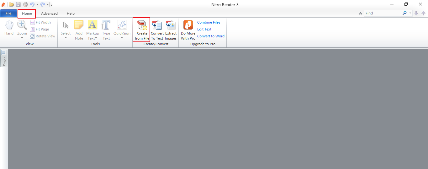 créer un PDF avec Nitro PDF
