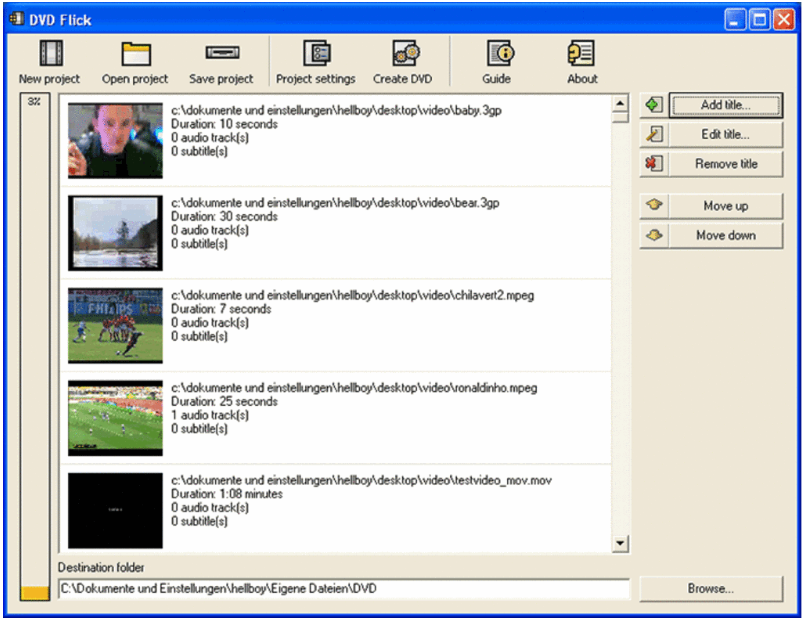 convertir mp4 en dvd avec DVD Flick