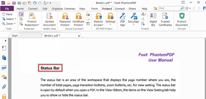 éditer le fichier PDF avec Foxit Reader