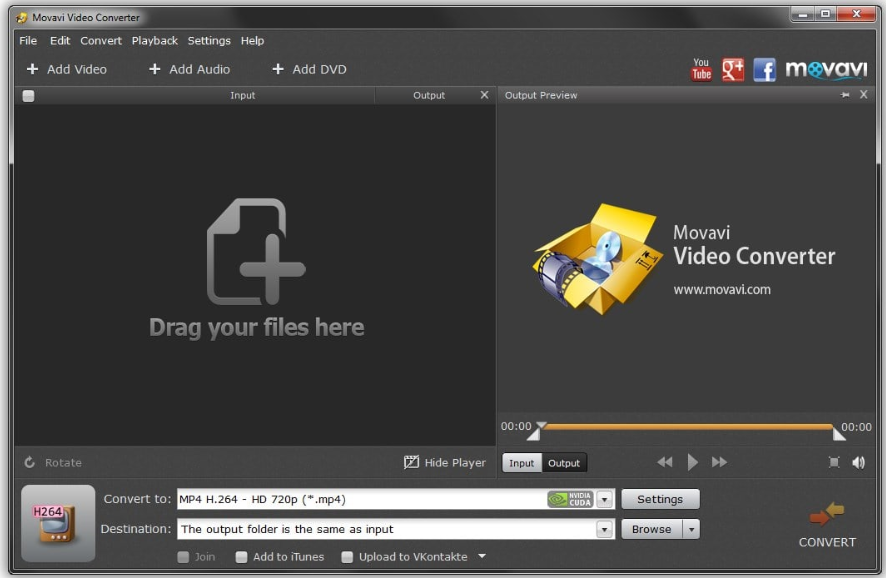 convertir MP4 en M4V avec Movavi Video Converter