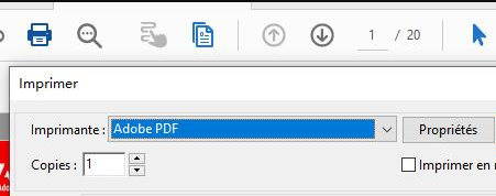 choisir Adobe PDF