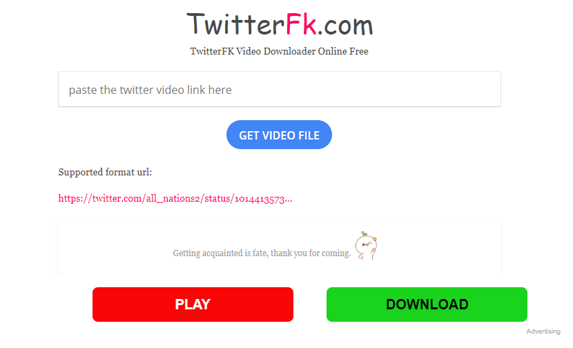 Télécharger la vidéo Twitter sur le site TwitterFk