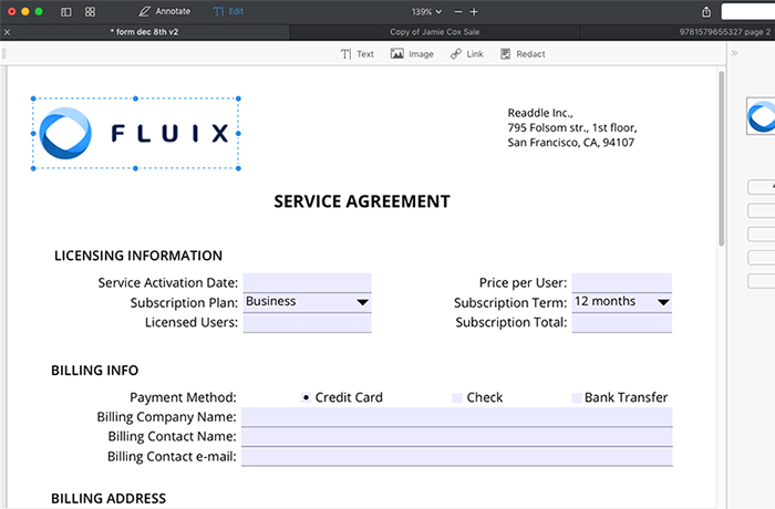 convertir le pdf via PDF Expert