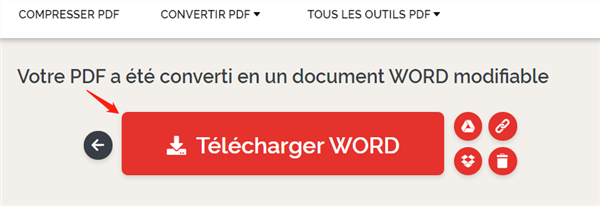 télécharger le fichier converti