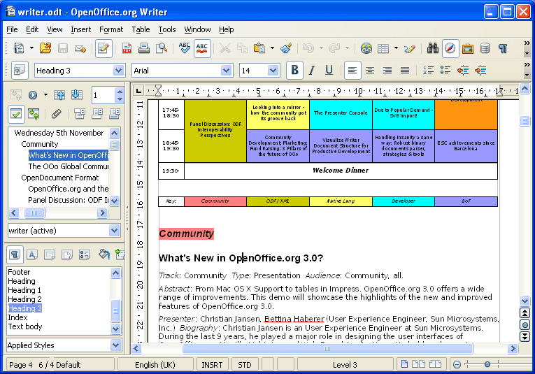 l'éditeur PDF gratuit Apache OpenOffice Writer