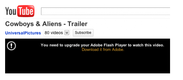 installer ou mettre à jour Adobe Flash Player
